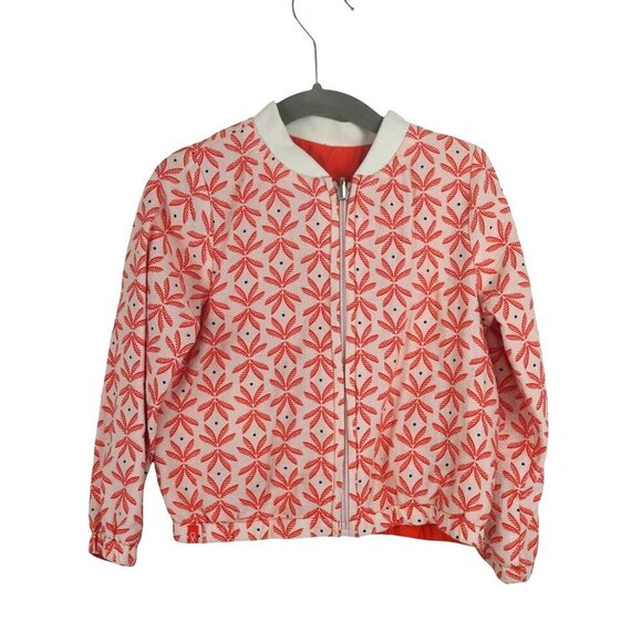 Okaïdi Reversible Jacket 3Y 98cm Red & Patterned Cotton - Picture 1 of 6